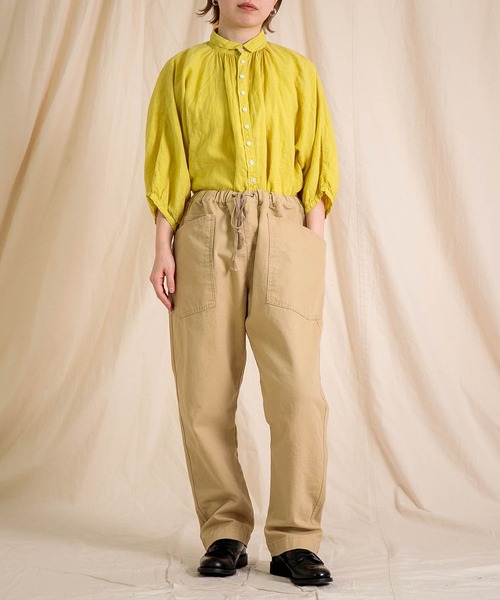 「Brocante」 半袖ブラウス 2 ブルー レディース_画像5