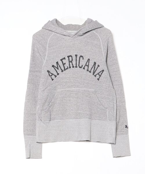 AMERICANA 「AMERICANA」 プルオーバーパーカー M グレー レディース