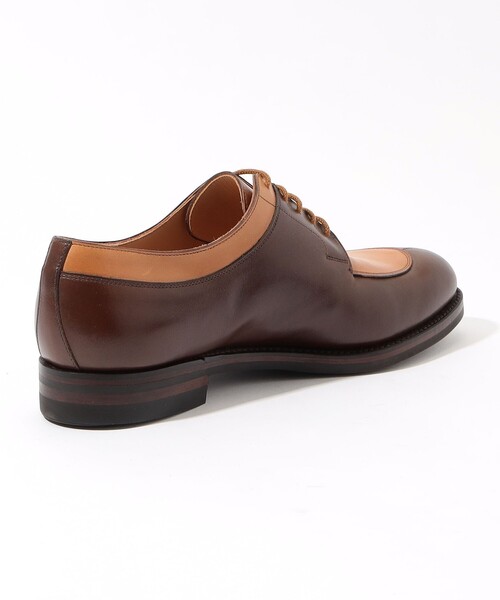 シューズ 「別注」 CROCKETT＆JONES SHELTON5 アンティークカーフレザー Uチップ レザーシューズ メンズの画像