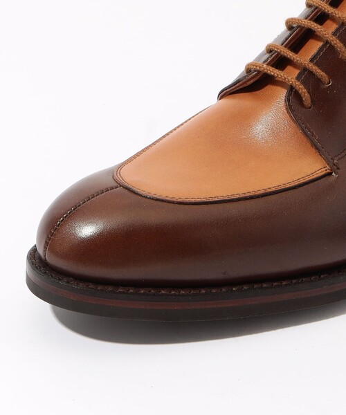 シューズ 「別注」 CROCKETT＆JONES SHELTON5 アンティークカーフレザー Uチップ レザーシューズ メンズの画像