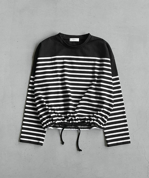 SOLAMONAT（ソラモナ） tシャツ バスクボーダーショートドローコード