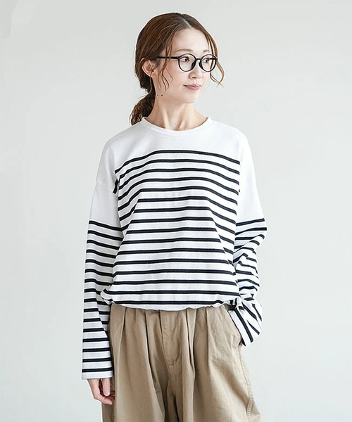 SOLAMONAT（ソラモナ） tシャツ バスクボーダーショートドローコード