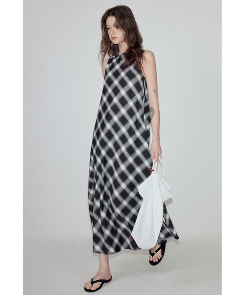 「Fano Studios」 ノースリーブワンピース L ブラック系その他 レディース