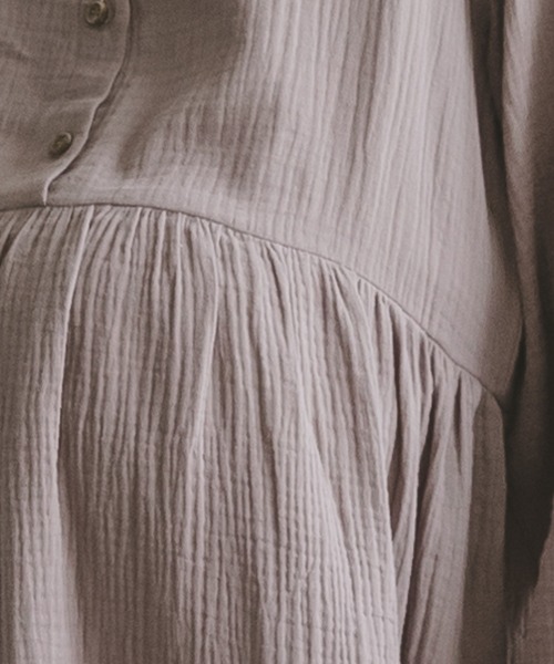 「pairmanon」 長袖ワンピース FREE チャコール レディース_画像9