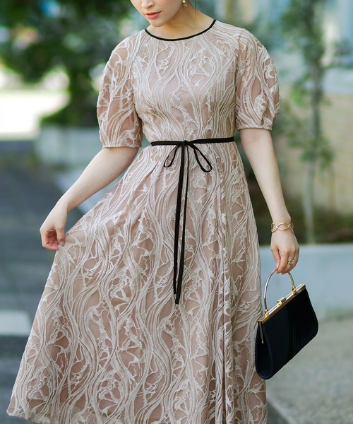 「REPLETE」 半袖ワンピース M ネイビー レディース_画像8