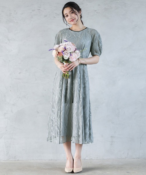 「REPLETE」 半袖ワンピース M ネイビー レディース_画像9