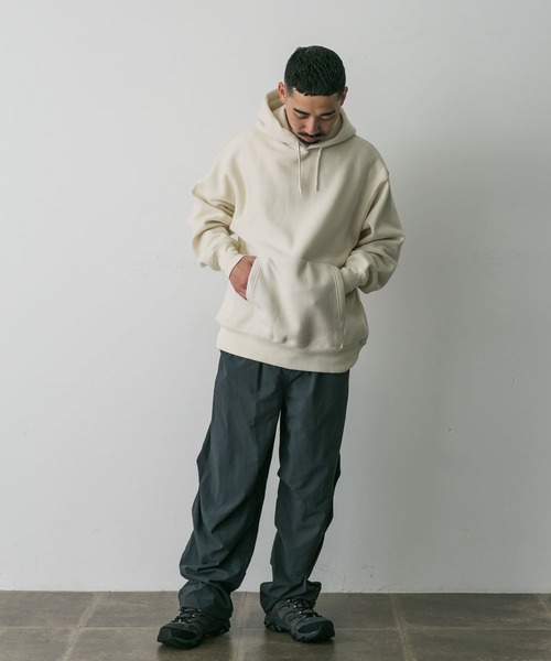 「Healthknit」 プルオーバーパーカー MEDIUM ブルー メンズ_画像7