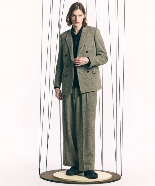 「MAISON SPECIAL」 長袖ポロシャツ 1 ブルー メンズ_画像9