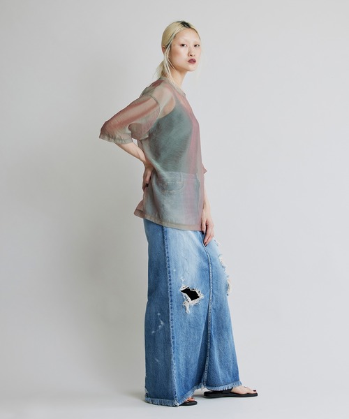 「NOISE MAKER」 ロングスカート 36L ブラック レディース_画像2