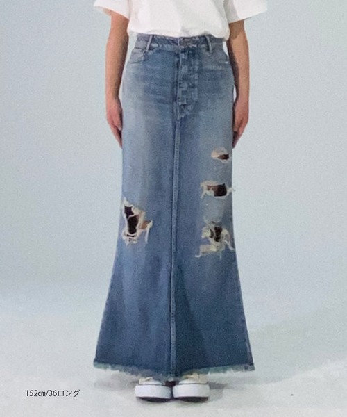 「NOISE MAKER」 ロングスカート 36L ブラック レディース_画像6