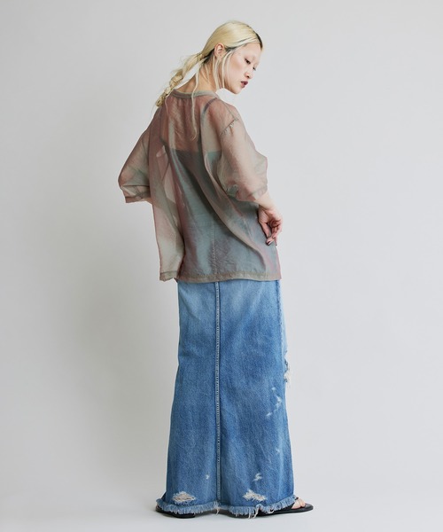 「NOISE MAKER」 ロングスカート 36L ブラック レディース_画像7