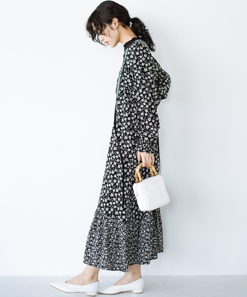 「haco!」 長袖ワンピース SMALL ブラック系その他 レディース_画像5