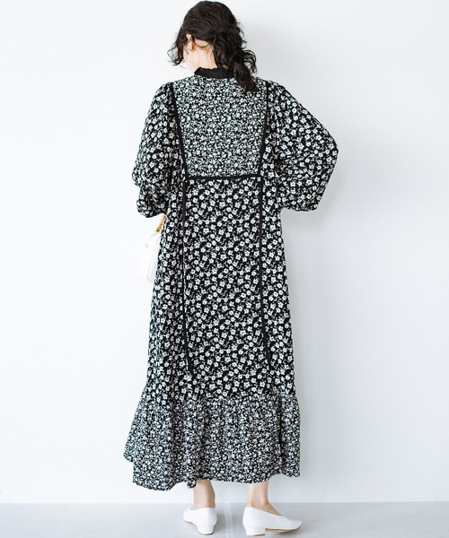 「haco!」 長袖ワンピース SMALL ブラック系その他 レディース_画像7