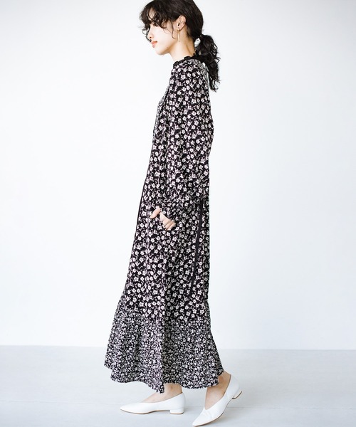 「haco!」 長袖ワンピース SMALL ブラック系その他 レディース_画像8