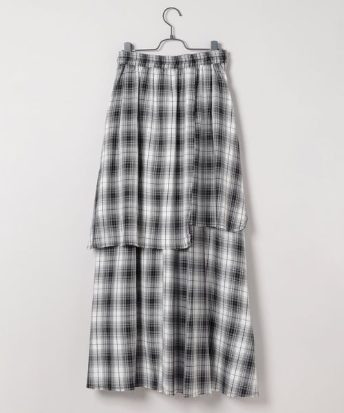 「JEANASIS」 ロングスカート FREE レッド系その他 レディース_画像2