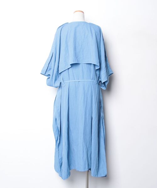 「Edwina Horl」 7分袖ワンピース X-SMALL ブルー レディース_画像2