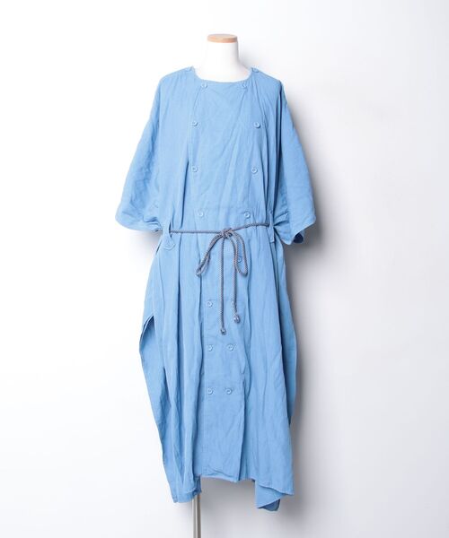 「Edwina Horl」 7分袖ワンピース X-SMALL ブルー レディース_画像3