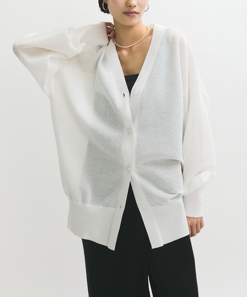 ADAM ET ROPE'（アダムエロペ） ニットカーディガン FREE ホワイト