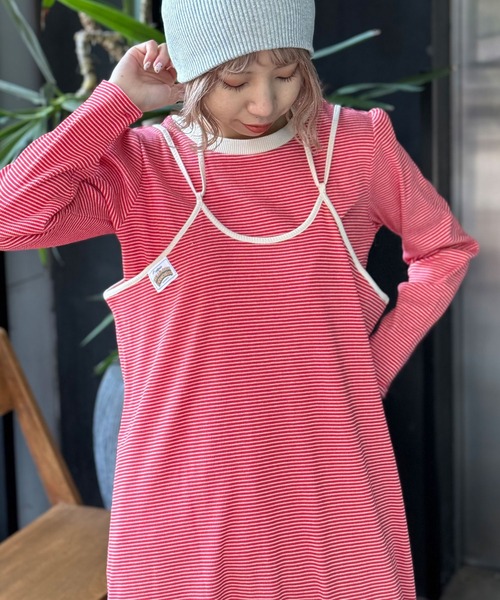 「HELLO.SANFRANCISCO」 キャミソールワンピース FREE ブラック レディース_画像3