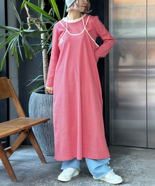 「HELLO.SANFRANCISCO」 キャミソールワンピース FREE ブラック レディース_画像5