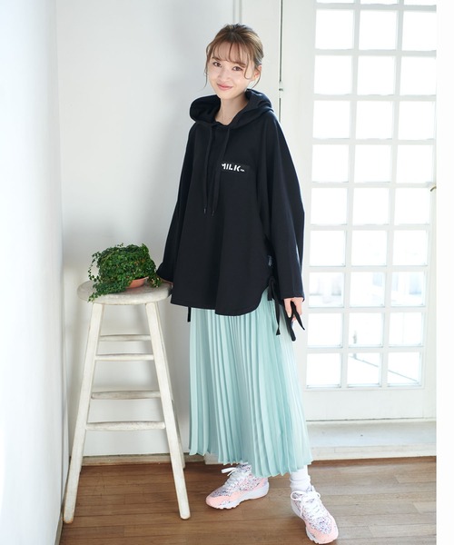 「MILKFED.」 プルオーバーパーカー ONE SIZE ライトグリーン レディース_画像4