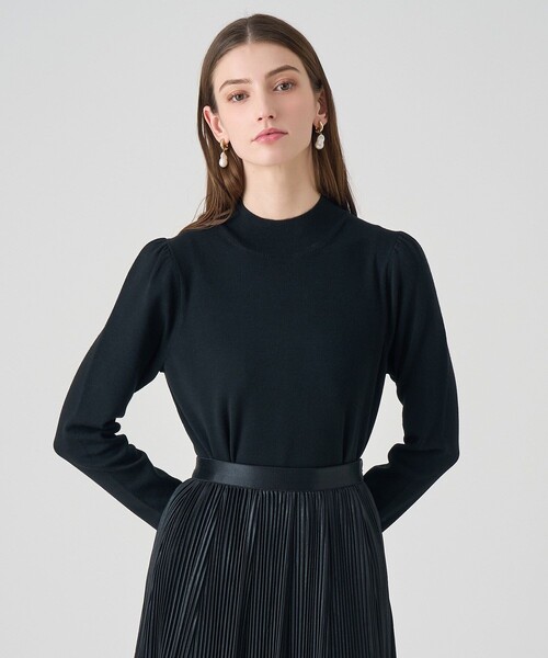 ANAYI（アナイ） ニット セーター フルニードルギャザースリーブ プル