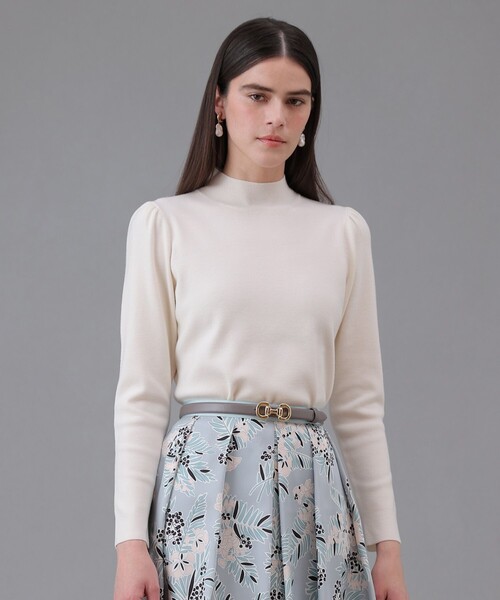 ANAYI（アナイ） ニット セーター フルニードルギャザースリーブ プル