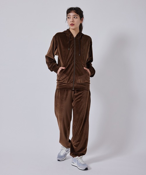 「NERGY」 ジップアップパーカー FREE ライトグレー レディース_画像2