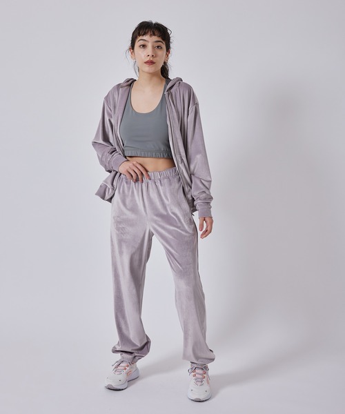 「NERGY」 ジップアップパーカー FREE ライトグレー レディース_画像9