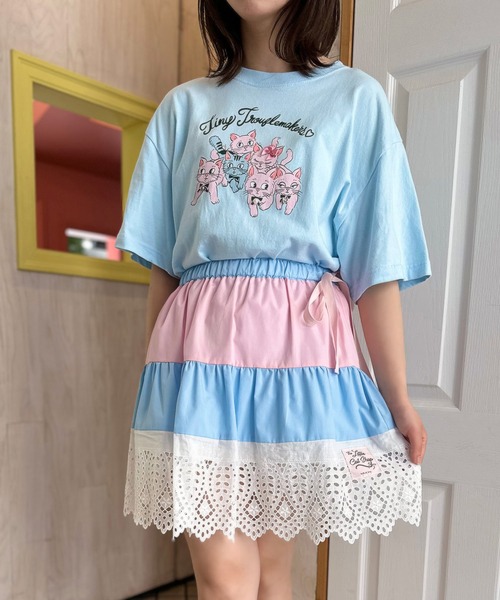 MILK❤M刺繍シャツ チェストフラワー刺繍シャツ（シャツ/ブラウス）｜Ellno Loset（エルノ