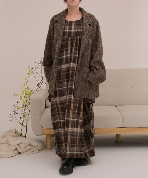 loin nuit テーラードジャケット FREE レッド レディース : ZOZOTOWN