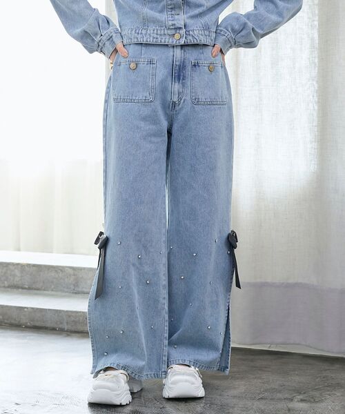 MAJESTIC LEGON（マジェスティックレゴン） ワイドパンツ ジーンズ