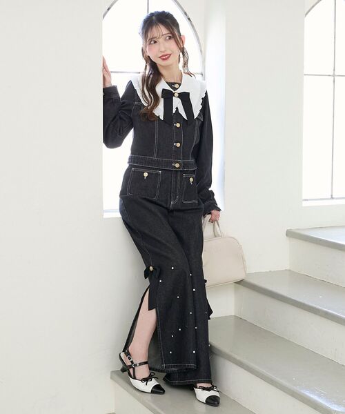 MAJESTIC LEGON（マジェスティックレゴン） ワイドパンツ ジーンズ