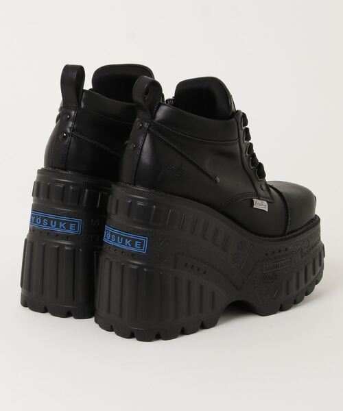 「YOSUKE」 ローカットスニーカー 24.0cm ブラック レディース_画像2