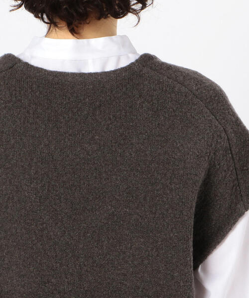 【年末値下】【タグ付き新品】DES PRES デプレ カシミア混ウール ベスト タグ付き新品】DES PRES デプレ カシミア混ウール ニットベスト DES