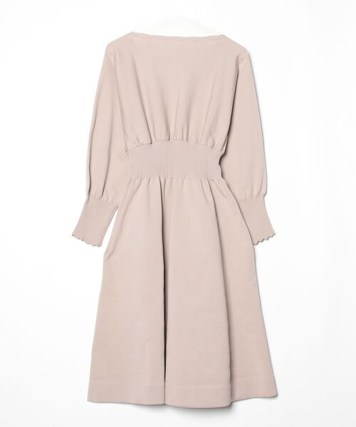 「CELFORD」 長袖ワンピース 38 ベージュ レディース_画像2