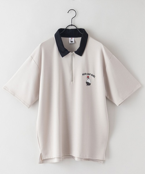 「Red Cap Girl」 7分袖Tシャツ LARGE ブルー メンズ_画像5