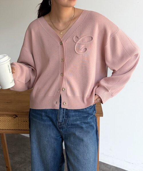 h.NAOTO HONEY 蝶柄刺繍　ニットボレロカーディガン ScoLar（スカラー）の「133747：蝶柄ニットカーディガン（カーディガン
