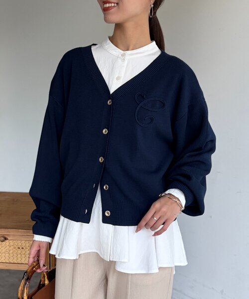 す*も様 美品 ダーマコレクション カーディガン 薄手ニット チェック トリコロ Christian Dior（クリスチャン・ディオール） モヘア カシミヤ混