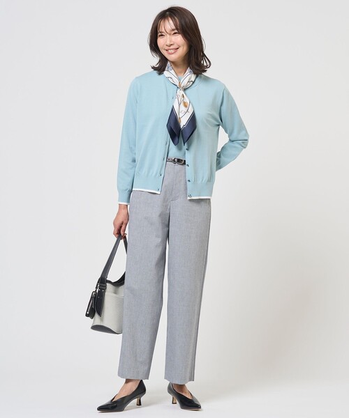 ニット セーター 「アンサンブル着用可」BASIC HT COTTON クルーネック ニット レディース_8