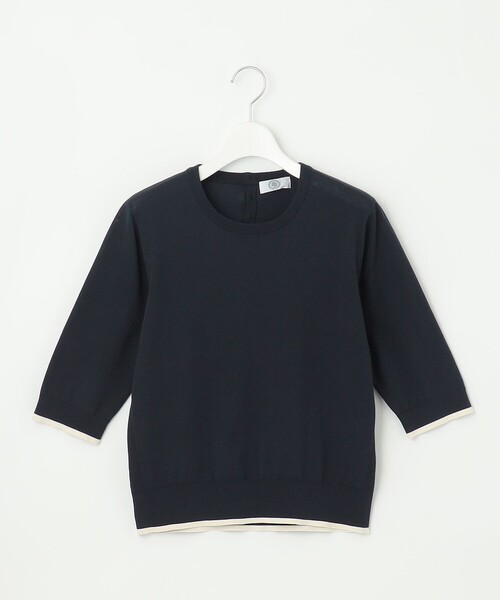 ニット セーター 「アンサンブル着用可」BASIC HT COTTON クルーネック ニット レディース_16