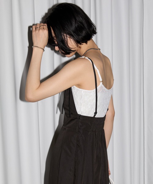 「leimn」 サロペットスカート FREE ブラック レディース_画像6