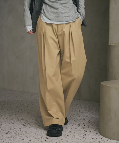 BEAUTY＆YOUTH UNITED ARROWS チノパン コットンチノ 2タック ワイド