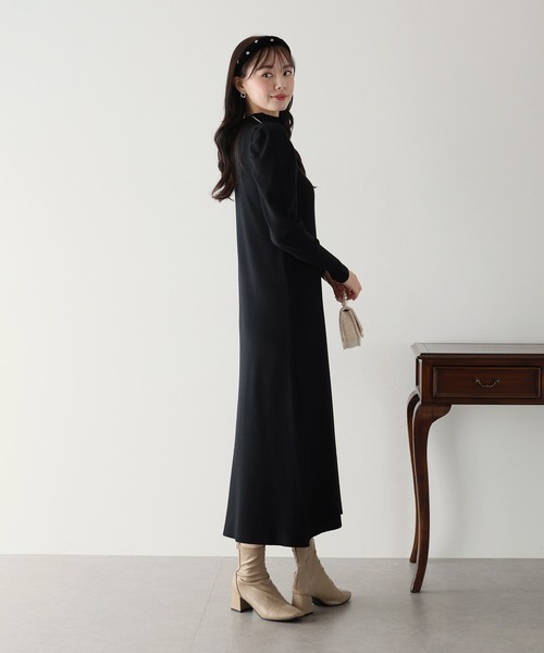 「BLUEEAST」 ニットワンピース MEDIUM ベージュ レディース_画像4