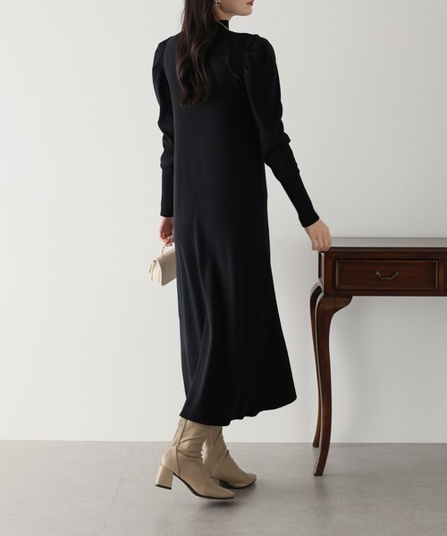 「BLUEEAST」 ニットワンピース MEDIUM ベージュ レディース_画像6