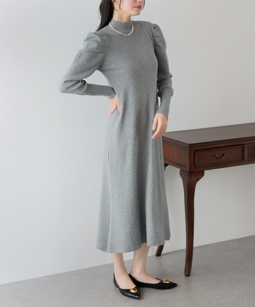 「BLUEEAST」 ニットワンピース MEDIUM ベージュ レディース_画像9