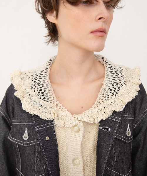 leinwande（ラインヴァンド） カーディガン Sailor Crochet Cardigan