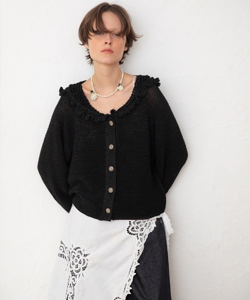 leinwande（ラインヴァンド） カーディガン Sailor Crochet Cardigan
