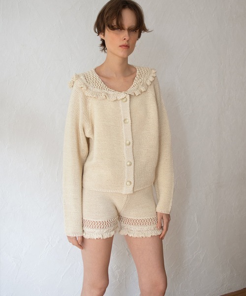 leinwande（ラインヴァンド） カーディガン Sailor Crochet Cardigan