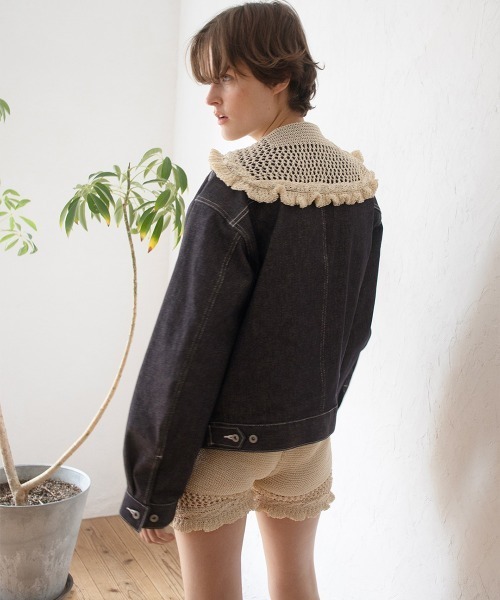 leinwande（ラインヴァンド） カーディガン Sailor Crochet Cardigan